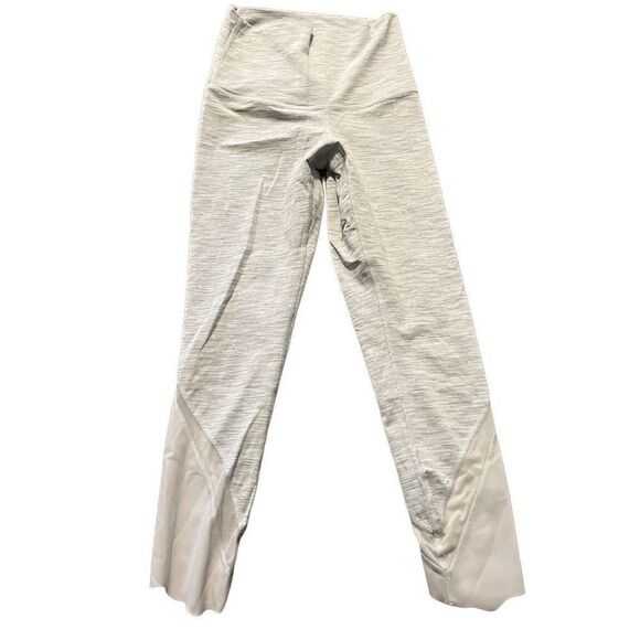Lululemon white and gray Wunder under high rise cropped leggings size 4 - Picture 2 of 5